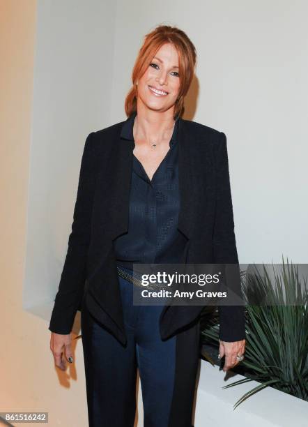 Angie Everhart attends the Last Chance For Animals 33rd Annual Celebrity Benefit Gala - Arrivals at The Beverly Hilton Hotel on October 14, 2017 in...