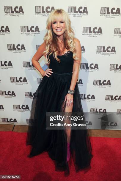 Paige Hemmis attends the Last Chance For Animals 33rd Annual Celebrity Benefit Gala - Arrivals at The Beverly Hilton Hotel on October 14, 2017 in...