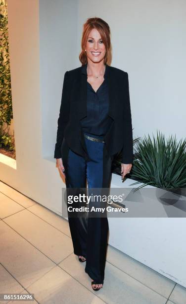 Angie Everhart attends the Last Chance For Animals 33rd Annual Celebrity Benefit Gala - Arrivals at The Beverly Hilton Hotel on October 14, 2017 in...