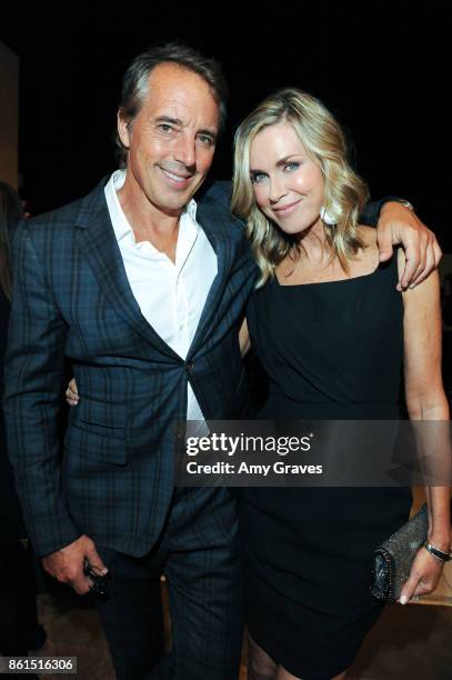 Dan Buettner and Kathy Freston attend the Last Chance For Animals 33rd Annual Celebrity Benefit Gala - Arrivals at The Beverly Hilton Hotel on...