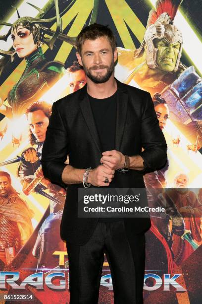 Actor Chris Hemsworth attends the THOR: RAGNAROK Sydney special event screening at Hoyts Entertainment Quarter, Sydney Australia on October 15, 2017...