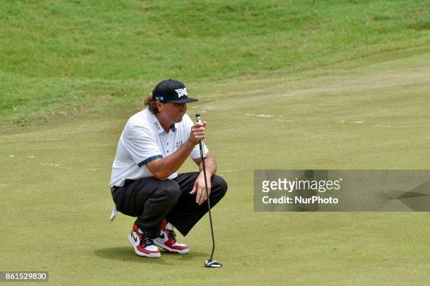 Pat Perez of USA in action during the CIMB Classic 2017 day 4 on October 15, 2017 at TPC Kuala Lumpur, Malaysia.