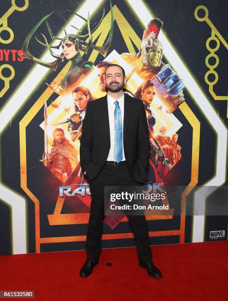 Brad Winderbaum arrives for the premiere screening of Thor: Ragnarok Sydney at Fox Studios on October 15, 2017 in Sydney, Australia.