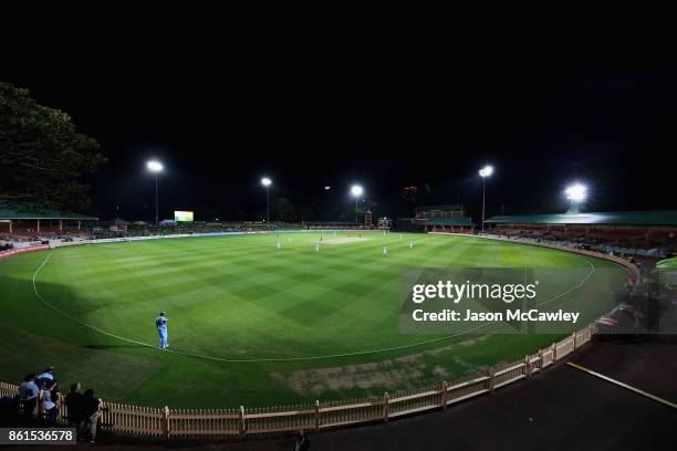 General view during the JLT One Day Cup match between New South Wales and Victoria at North Sydney Oval on October 15, 2017 in Sydney, Australia.