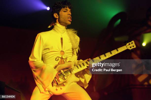 Prince performs live on stage at the Brabathallen in Breda, Holland on March 24 1995. The Ultimate Live Experience Tour