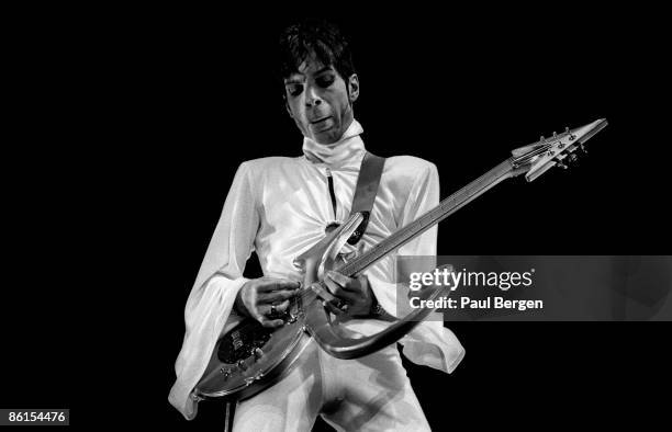 Prince performs live on stage at the Brabathallen in Breda, Holland on March 24 1995. The Ultimate Live Experience Tour