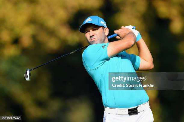 Sergio Garcia of Spain during the final round of the 2017 Italian Open at Golf Club Milano - Parco Reale di Monza on October 15, 2017 in Monza, Italy.