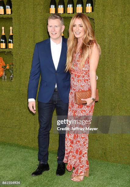 Comedian Patrick Kielty and actress/model Cat Deeley attend the 8th Annual Veuve Clicquot Polo Classic at Will Rogers State Historic Park on October...