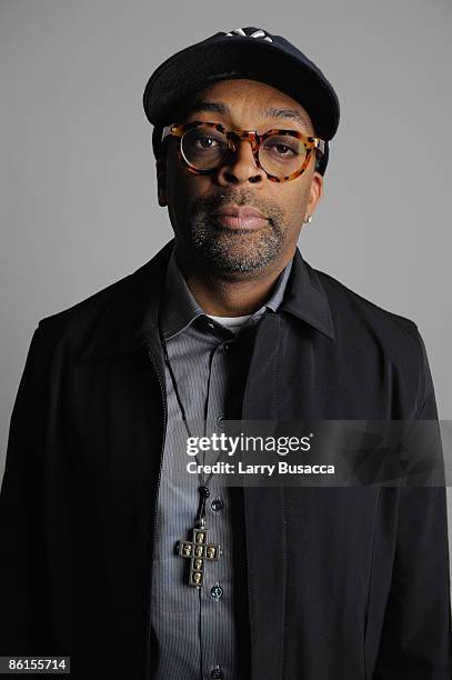 Director Spike Lee attends the Tribeca Film Festival 2009 portrait studio at DIRECTV Tribeca Press Center on April 22, 2009 in New York City.