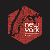 New York hyped t-shirt and apparel vector design, print, typography, poster, emblem.