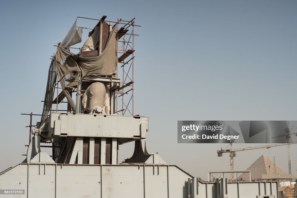 Statue of Rameses II at the Grand Egyptian Museum