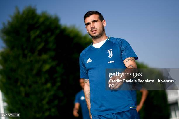 Stefano Sturaro during a Juventus traininig session at Juventus Center Vinovo on October 15, 2017 in Vinovo, Italy.