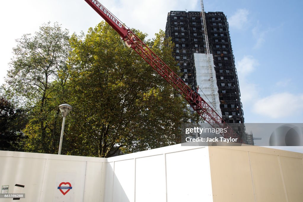 Work Underway to Cover Grenfell Tower
