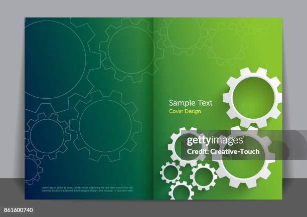 ilustraciones, imágenes clip art, dibujos animados e iconos de stock de diseño de la cubierta del engranaje - mechanical drawing engine