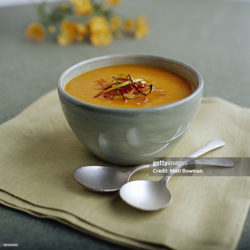 Bowl of squash soup