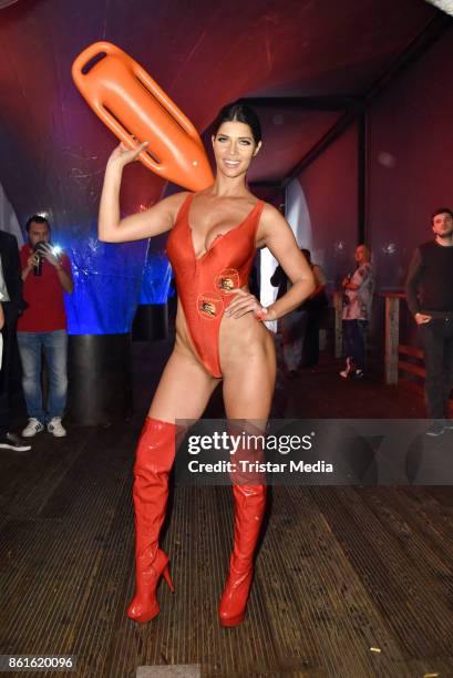 Micaela Schaefer during the netstars.tv party at Spindler & Klatt on October 15, 2017 in Berlin, Germany.