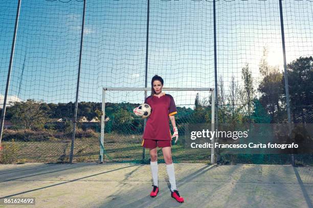 women's soccer - football player portrait stock pictures, royalty-free photos & images