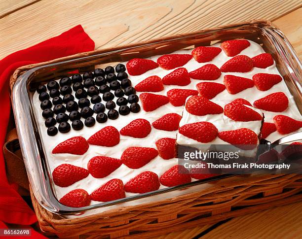 american flag cake -  firak stock pictures, royalty-free photos & images