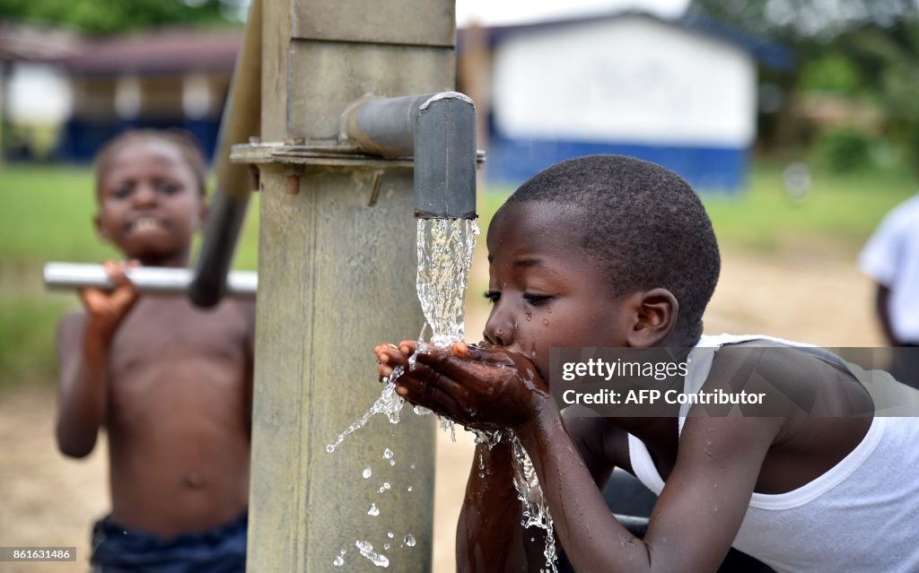 LIBERIA-EDUCATION-WATER-FEATURE
