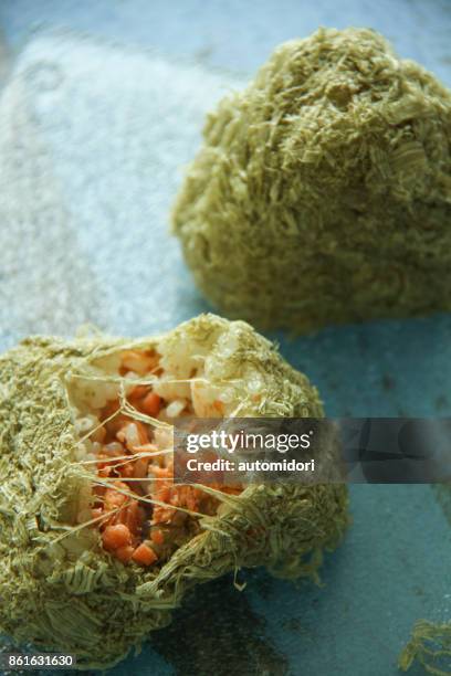 tororo kombu salmon onigiri - kombu stock pictures, royalty-free photos & images