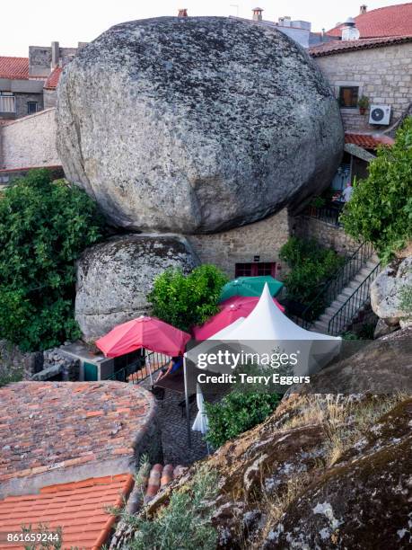 historical village of monsanto - monsanto portugal stock pictures, royalty-free photos & images