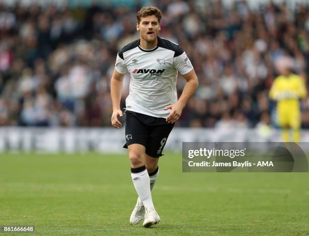 Chris Martin of Derby County during the Sky Bet Championship match between Derby County and Nottingham Forest at iPro Stadium on October 15, 2017 in...