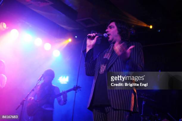 Musician Matt Berry performs on stage at The Scala on April 22, 2009 in London, England.
