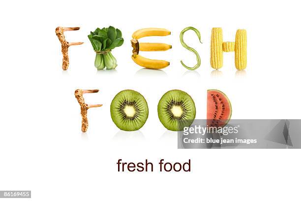 from the health-abet, fresh food - letter r stock-fotos und bilder