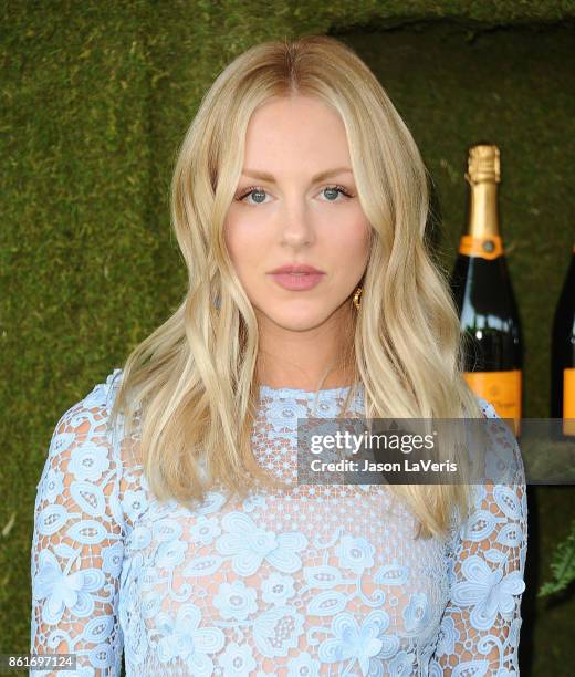 Shea Marie attends the 8th annual Veuve Clicquot Polo Classic at Will Rogers State Historic Park on October 14, 2017 in Pacific Palisades, California.