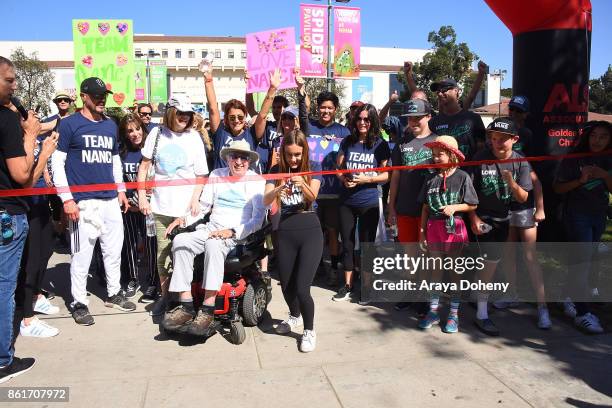 Renee Zellweger, Coco Arquette and Courteney Cox attend the 15th Annual LA County Walk To Defeat ALS with Nanci Ryder "Team Nanci" at Exposition Park...