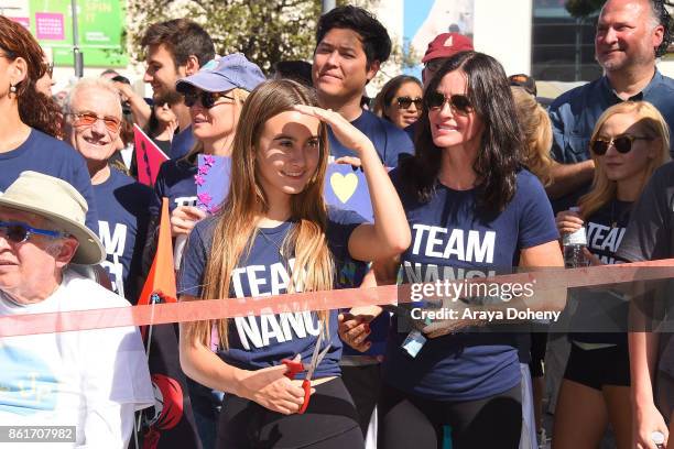 Renee Zellweger, Coco Arquette and Courteney Cox attend the 15th Annual LA County Walk To Defeat ALS with Nanci Ryder "Team Nanci" at Exposition Park...