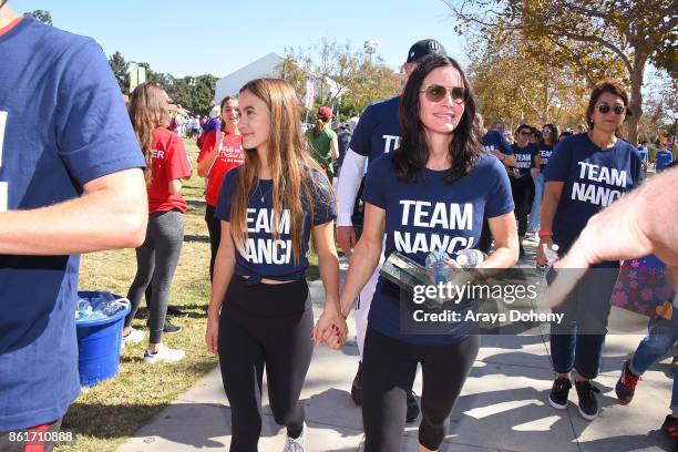 Coco Arquette and Courteney Cox attend the 15th Annual LA County Walk To Defeat ALS with Nanci Ryder "Team Nanci" at Exposition Park on October 15,...