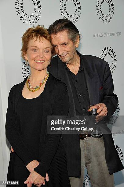 Actress Grace Zabriskie and actor Harry Dean Stanton attend the PaleyFest09 presentation of 'Big Love' at the ArcLight Theaters on April 22, 2009 in...