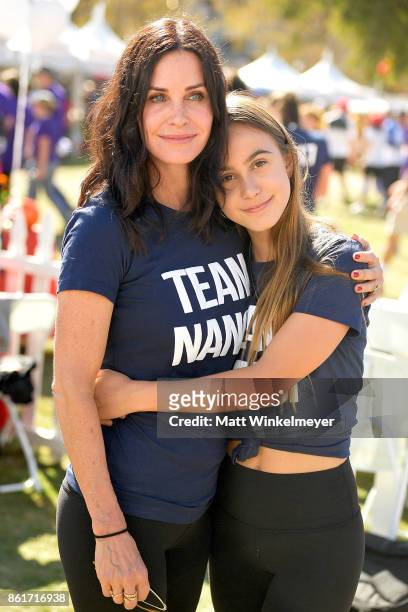 Courteney Cox and Coco Arquette attend the Nanci Ryder's "Team Nanci" participates in the 15th Annual LA County Walk to Defeat ALS at Exposition Park...