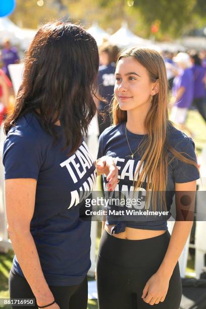 Courteney Cox and Coco Arquette attend the Nanci Ryder's "Team Nanci" participates in the 15th Annual LA County Walk to Defeat ALS at Exposition Park...