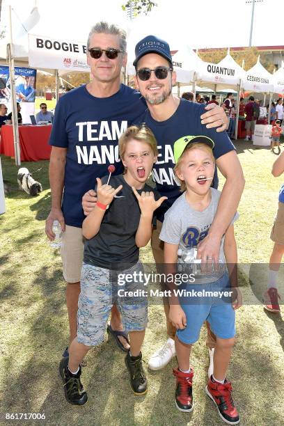 Matt Bomer and Simon Halls attend the Nanci Ryder's "Team Nanci" participates in the 15th Annual LA County Walk to Defeat ALS at Exposition Park on...