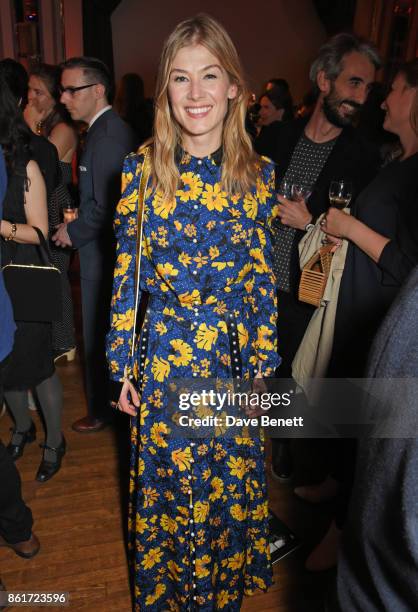 Rosamund Pike attends the after party for "Three Billboards Outside Ebbing, Missouri" at the closing night gala of the 61st BFI London Film Festival...
