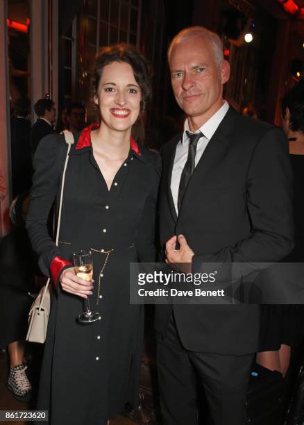 Phoebe Waller-Bridge and Director Martin McDonagh attend the after party for "Three Billboards Outside Ebbing, Missouri" at the closing night gala of...