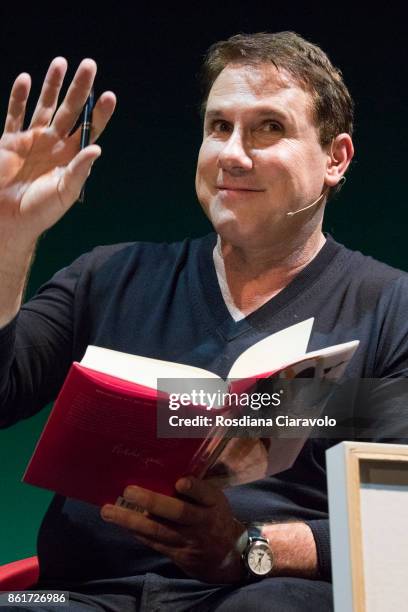 American romance novelist, screenwriter and producer Nicholas Sparks Presents His New Book 'Two By Two' on October 15, 2017 in Milan, Italy.