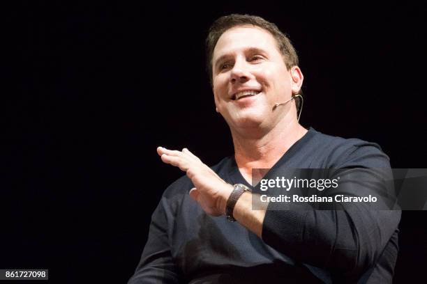 American romance novelist, screenwriter and producer Nicholas Sparks Presents His New Book 'Two By Two' on October 15, 2017 in Milan, Italy.