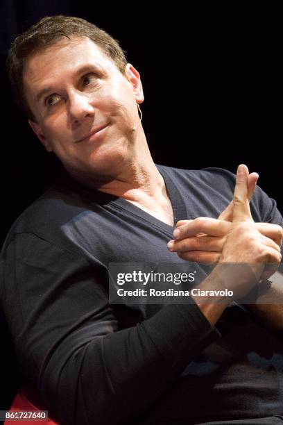 American romance novelist, screenwriter and producer Nicholas Sparks Presents His New Book 'Two By Two' on October 15, 2017 in Milan, Italy.