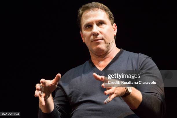 American romance novelist, screenwriter and producer Nicholas Sparks Presents His New Book 'Two By Two' on October 15, 2017 in Milan, Italy.