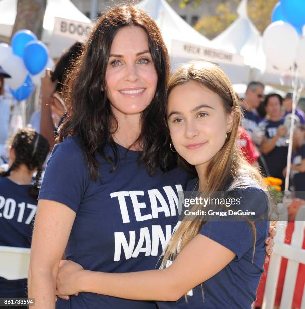 Courteney Cox and daughter Coco Arquette attend Nanci Ryder's "Team Nanci" 15th Annual LA County Walk To Defeat ALS at Exposition Park on October 15,...