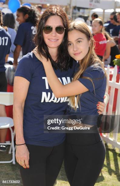 Courteney Cox and daughter Coco Arquette attend Nanci Ryder's "Team Nanci" 15th Annual LA County Walk To Defeat ALS at Exposition Park on October 15,...