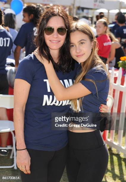 Courteney Cox and daughter Coco Arquette attend Nanci Ryder's "Team Nanci" 15th Annual LA County Walk To Defeat ALS at Exposition Park on October 15,...