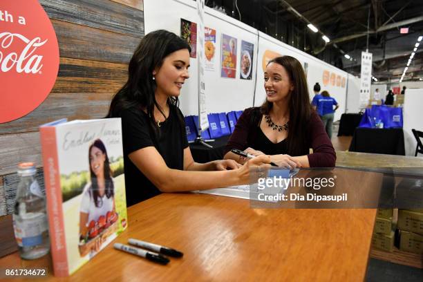 Chef Katie Lee signs her book Endless Summer Cookbook at the Food Network & Cooking Channel New York City Wine & Food Festival Presented By Coca-Cola...