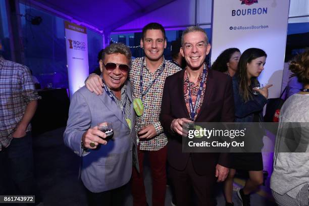 Uncle Johnny and Elvis Duran attend the Food Network & Cooking Channel New York City Wine & Food Festival Presented By Coca-Cola - Coca-Cola Backyard...