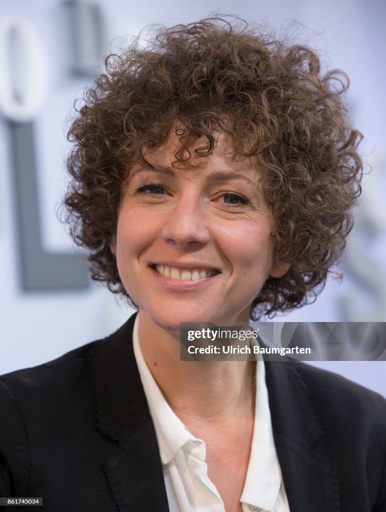 Frankfurt Book Fair 2017. Sasha Marianna Salzmann, German writer (female).