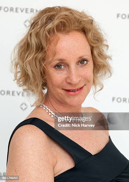 Novelist Philippa Gregory attends the unveiling of the 'White Light' diamond brooch designed by Shaun Leane at Millbank Tower on April 22, 2009 in...