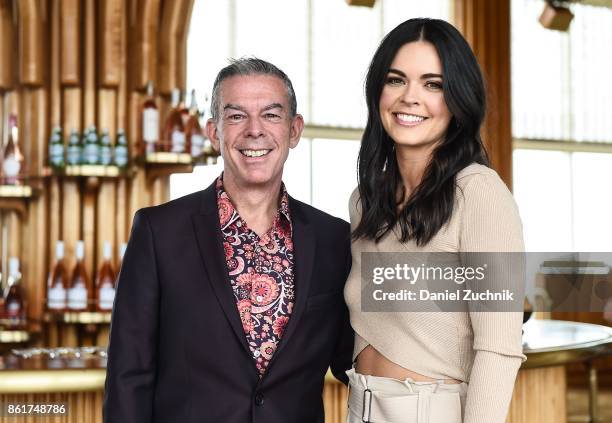 Hosts Elvis Duran and Katie Lee attend the Food Network & Cooking Channel New York City Wine & Food Festival Presented By Coca-Cola - Rooftop Rose at...